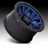 Fuel Traction D827 Matte Dark Blue Custom Truck Wheels 2